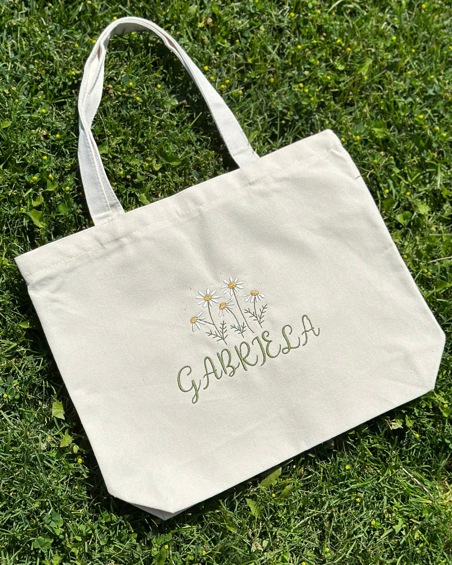 Custom Floral Tote Bag